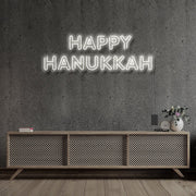 Happy Hanukkah Neon Sign