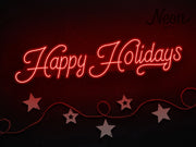 Happy Holidays Neon Sign