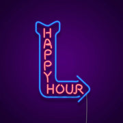 Happy Hour Neon Sign