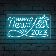 Happy New Year 2023 Fireworks Neon Sign