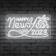 Happy New Year 2023 Fireworks Neon Sign