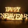 Steel Marquee Letter Happy New Year Party High-End Custom Zinc Metal Marquee Light Marquee Sign