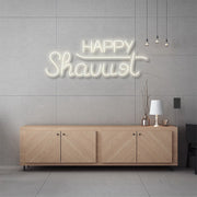 Happy Shavuot Neon Sign