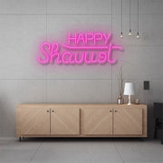 Happy Shavuot Neon Sign