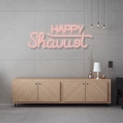 Happy Shavuot Neon Sign