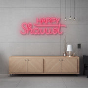 Happy Shavuot Neon Sign