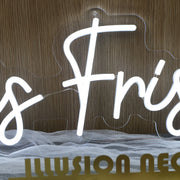 Haris Friseure White Neon Sign