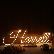 Harrell Yellow Neon Sign