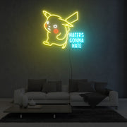 Haters Gonna Hate Neon Sign Fashion Custom Neon Sign Lights Night Lamp Led Neon Sign Light For Home Party