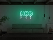 HBD Happy Birthday Neon Sign