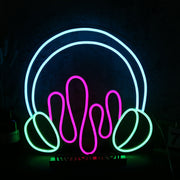 Headphone With Music Neon Sign