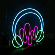 Headphone With Music Neon Sign