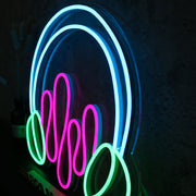 Headphone With Music Neon Sign