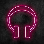 Headphones Neon Sign