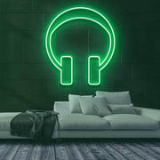 Headphones Neon Sign