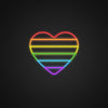 Heart Flag Neon Sign