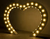 Steel Marquee Letter Heart Gate Warm White Party High-End Custom Zinc Metal Marquee Light Marquee Sign