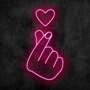 Heart Hands Neon Sign