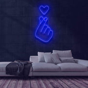 Heart Hands Neon Sign