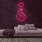 Heart Hands Neon Sign