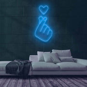 Heart Hands Neon Sign