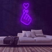 Heart Hands Neon Sign