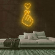 Heart Hands Neon Sign