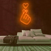 Heart Hands Neon Sign