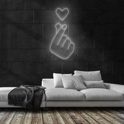 Heart Hands Neon Sign