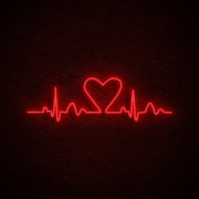 Heart Lines Neon Sign