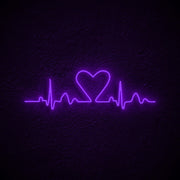 Heart Lines Neon Sign