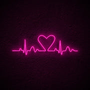 Heart Lines Neon Sign