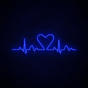 Heart Lines Neon Sign