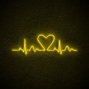 Heart Lines Neon Sign