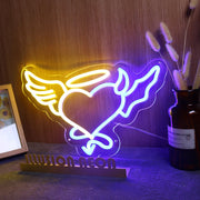 Heart Of Angels And Devils Neon Sign