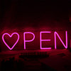 Heart Open Neon Sign