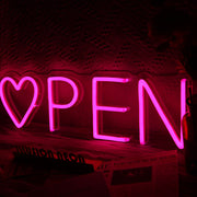 Heart Open Neon Sign