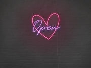 Heart Open Neon Sign