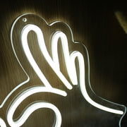 Heart With Fingers Neon Sign