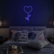 Heartroses For Love Neon Sign