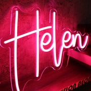 Helen Red Neon Sign