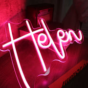 Helen Red Neon Sign