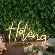 Helena Yellow Neon Sign