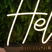 Helena Yellow Neon Sign