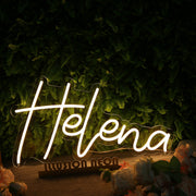 Helena Yellow Neon Sign