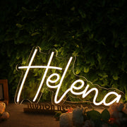 Helena Yellow Neon Sign