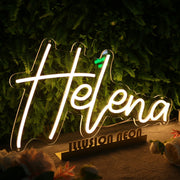 Helena Yellow Neon Sign