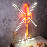 Helicopter By Fly Guns Neon Sign