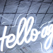 Hello Agin Neon Sign