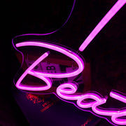 Hello Beautiful Purple Neon Sign